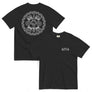 Ollin Aztec Tshirt in black colorway front view